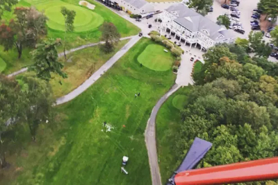 Helicopter tour boston golf ball drop