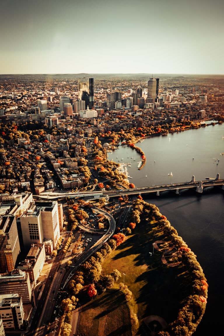 Fall Skyline in Downtown Boston